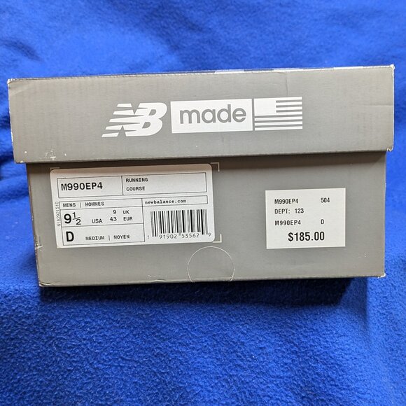 New Balance men's athletic shoes 990v4 Running Course - Picture 6 of 8